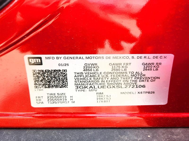 52720686 :رقم المزاد ، 3GKALUEGXSL272106 vin ، 2025 Gmc Terrain مزاد بيع