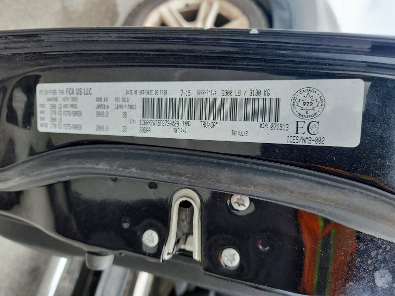 Продаж на аукціоні авто 2015 Ram 1500, vin: 1C6RR7WT5FS730028, номер лоту: 52843316