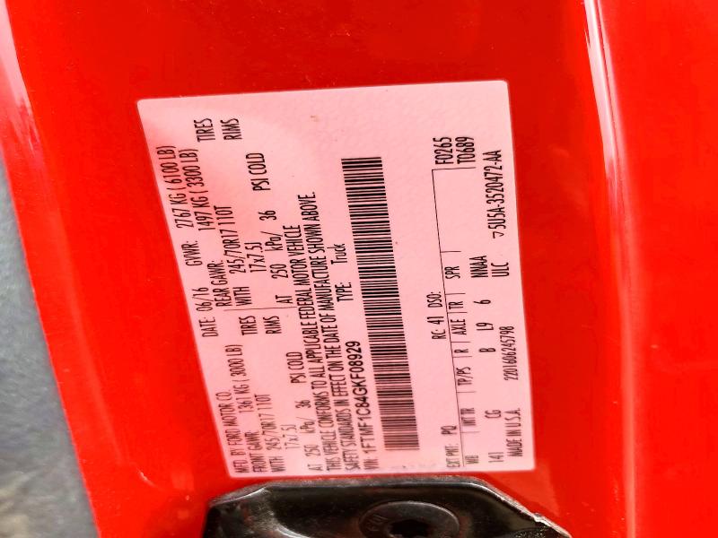 Продаж на аукціоні авто 2016 Ford F150, vin: 1FTMF1C84GKF08929, номер лоту: 54883226