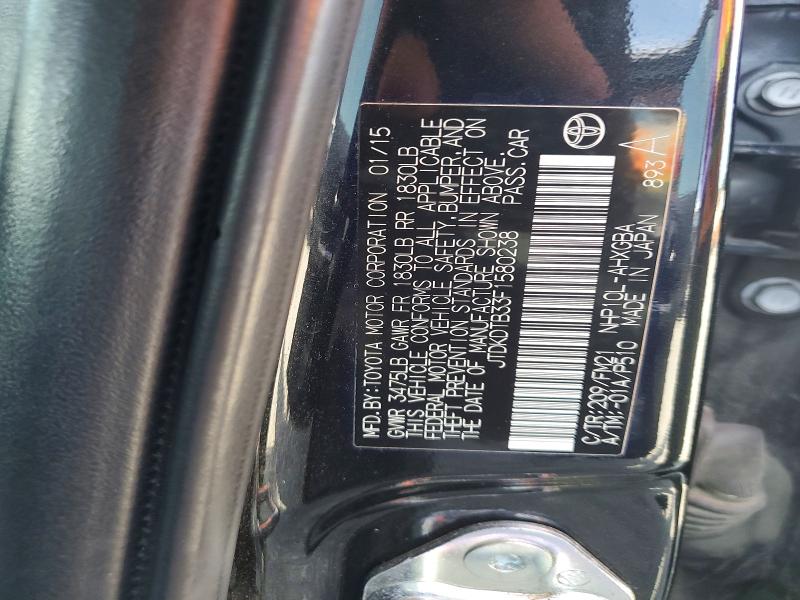 53754336 :رقم المزاد ، JTDKDTB33F1580238 vin ، 2015 Toyota Prius C مزاد بيع