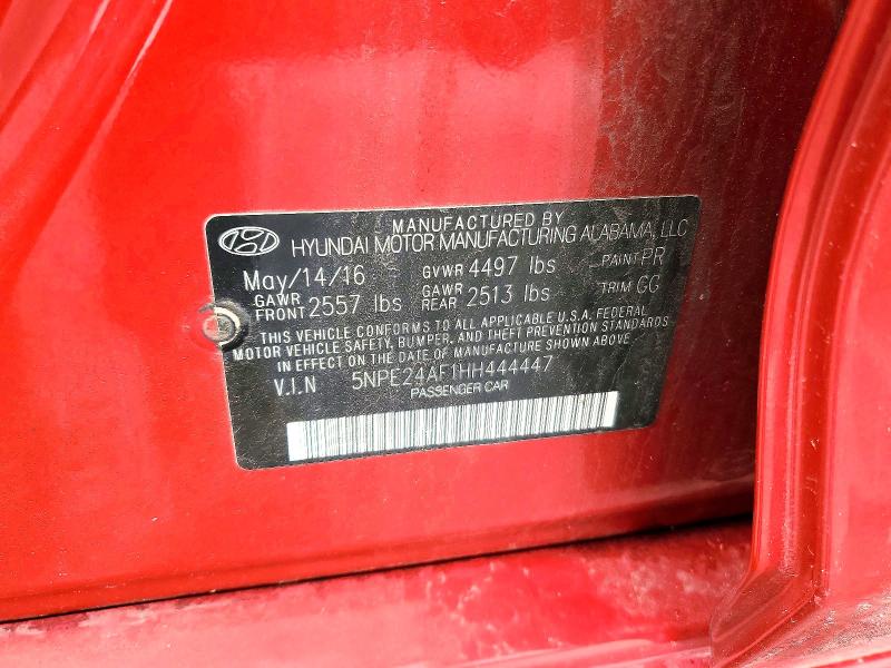 Продажа на аукционе авто 2017 Hyundai Sonata, vin: 5NPE24AF1HH444447, номер лота: 55059156