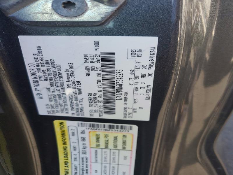 2015 Ford Mustang მანქანა იყიდება აუქციონზე, vin: 1FA6P8TH6F5343273, აუქციონის ნომერი: 53214746