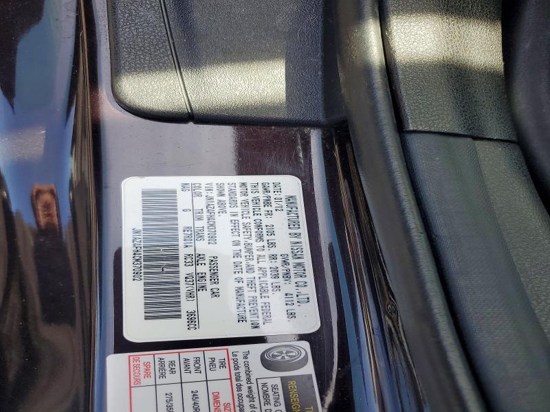 Aukcja sprzedaży 2012 Nissan 370z, vin: JN1AZ4FH4CM370902, numer aukcji: 52802166