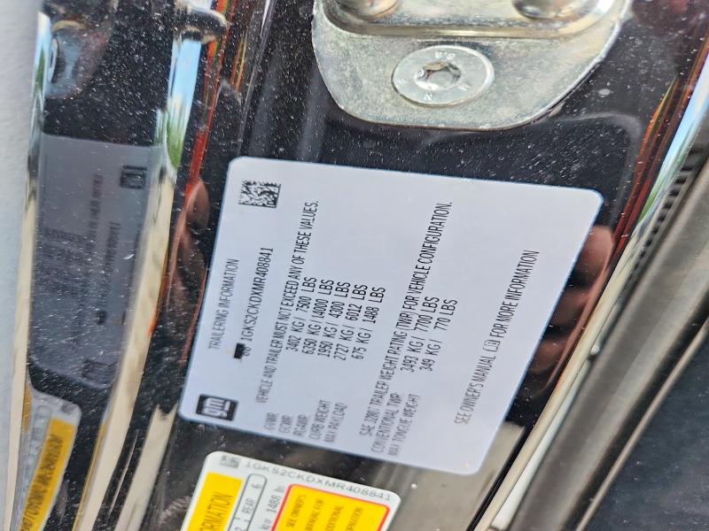 Продаж на аукціоні авто 2021 Gmc Yukon, vin: 1GKS2CKDXMR408841, номер лоту: 54872536