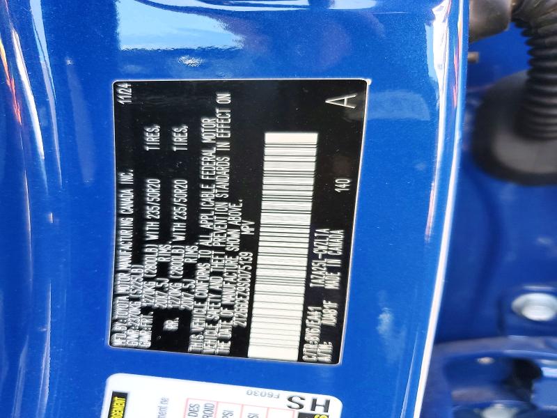 2025 Lexus Nx მანქანა იყიდება აუქციონზე, vin: 2T2GGCEZ9SC075139, აუქციონის ნომერი: 53920126