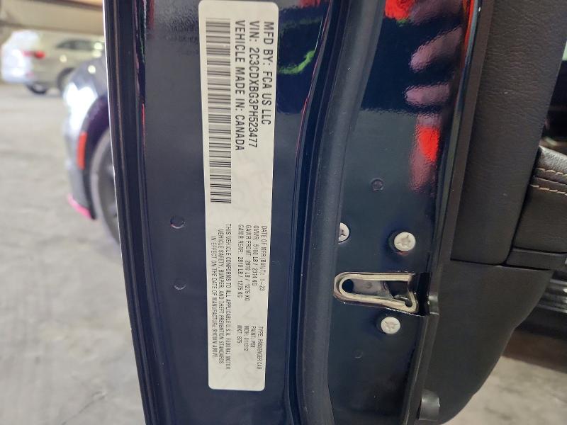 53007596 :رقم المزاد ، 2C3CDXBG3PH523477 vin ، 2023 Dodge Charger مزاد بيع