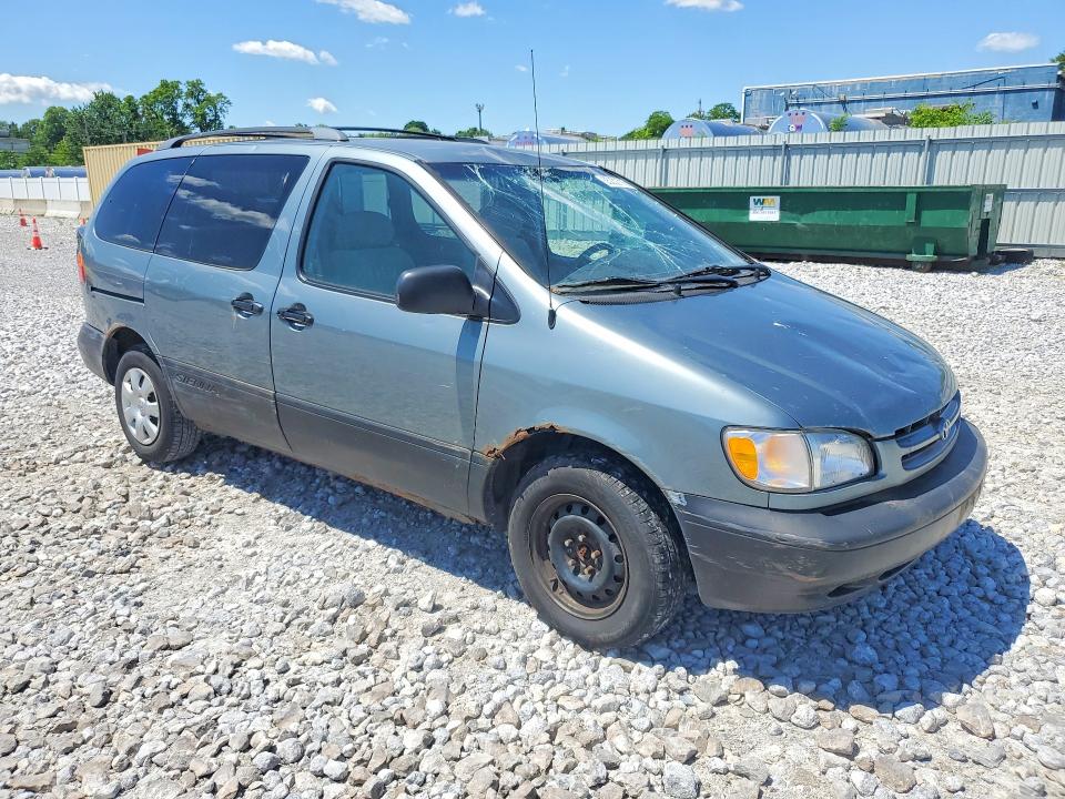 2000 Toyota Sienna მანქანა იყიდება აუქციონზე, vin: 4T3ZF19C4YU238658, აუქციონის ნომერი: 55202716