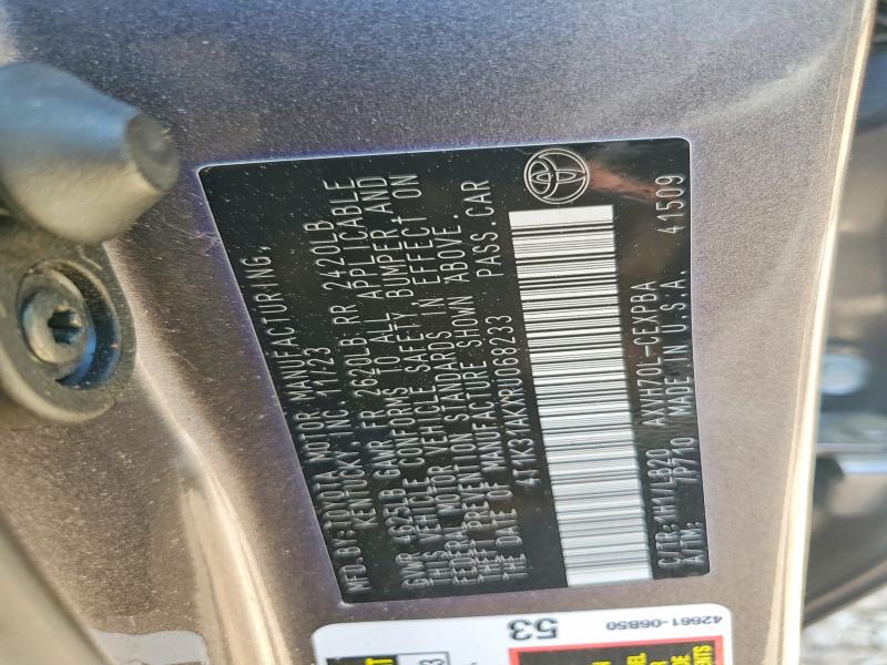 2024 Toyota Camry მანქანა იყიდება აუქციონზე, vin: 4T1K31AKXRU068233, აუქციონის ნომერი: 53590916
