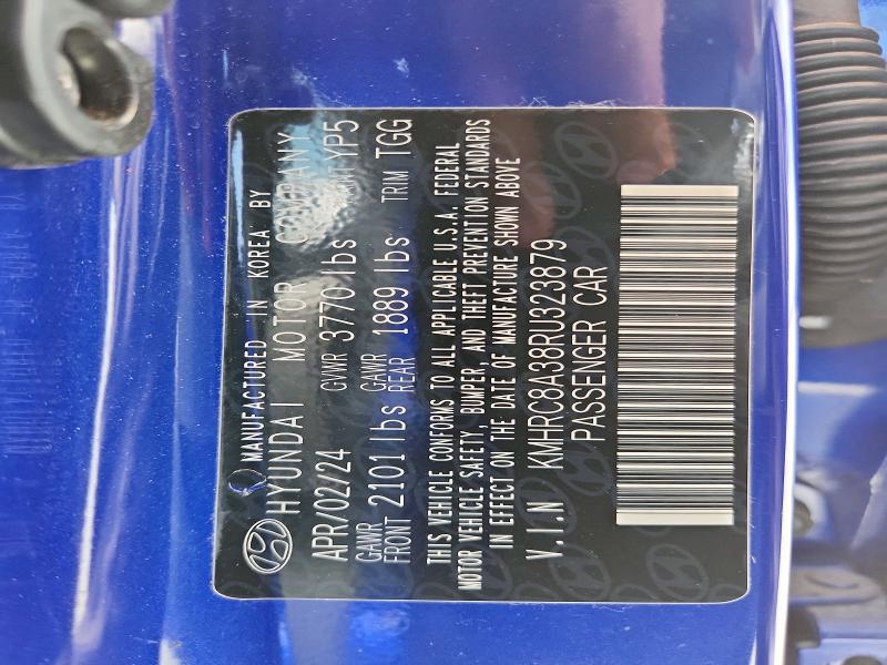 53791646 :رقم المزاد ، KMHRC8A38RU323879 vin ، 2024 Hyundai Venue مزاد بيع