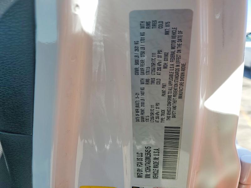 2021 Jeep Gladiator მანქანა იყიდება აუქციონზე, vin: 1C6HJTAG0ML564515, აუქციონის ნომერი: 53576936