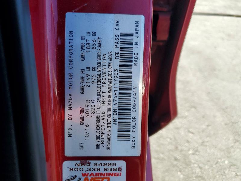 53765476 :رقم المزاد ، JM1BN1V74H1117933 vin ، 2017 Mazda 3 مزاد بيع