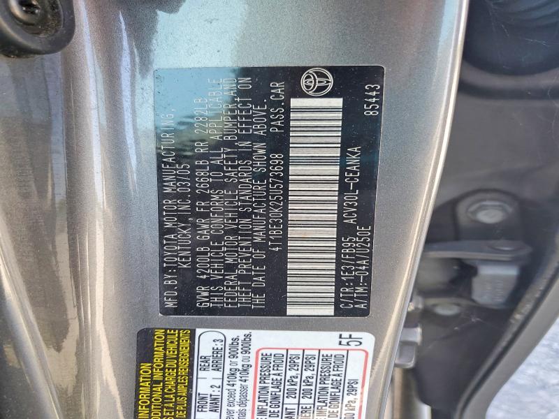 Продажа на аукционе авто 2005 Toyota Camry, vin: 4T1BE30K25U573698, номер лота: 55176686