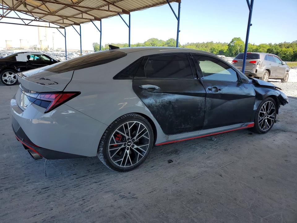 53175256 :رقم المزاد ، KMHLW4AKXNU001607 vin ، 2022 Hyundai Elantra N مزاد بيع