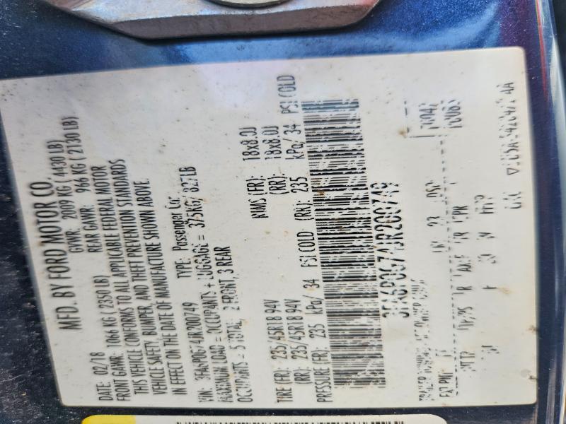 2018 Ford Fusion მანქანა იყიდება აუქციონზე, vin: 3FA6P0G74JR200749, აუქციონის ნომერი: 52484566