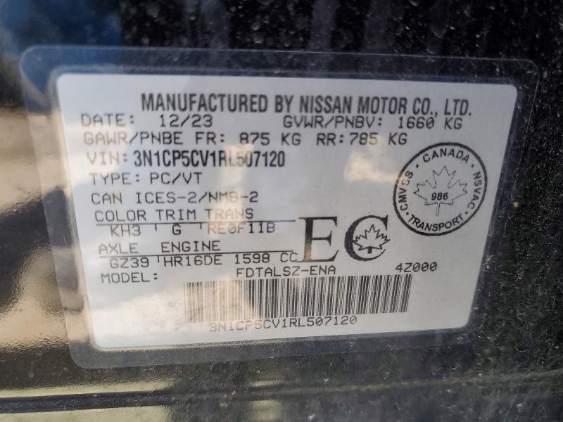 Aukcja sprzedaży 2024 Nissan Kicks, vin: 3N1CP5CV1RL507120, numer aukcji: 53301026