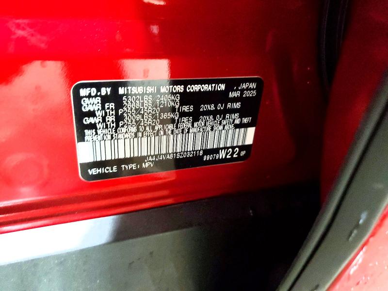 Продажа на аукционе авто 2025 Mitsubishi Outlander, vin: JA4J4VA81SZ032118, номер лота: 53431086