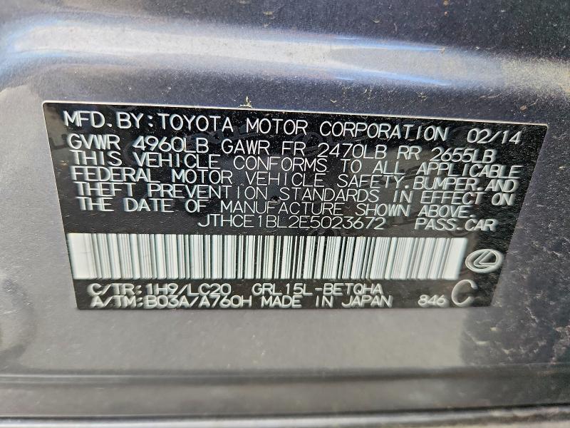 Aukcja sprzedaży 2014 Lexus Gs, vin: JTHCE1BL2E5023672, numer aukcji: 53841756