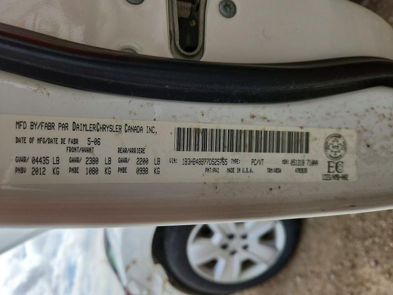2007 Dodge Caliber მანქანა იყიდება აუქციონზე, vin: 1B3HB48B77D525765, აუქციონის ნომერი: 52306126