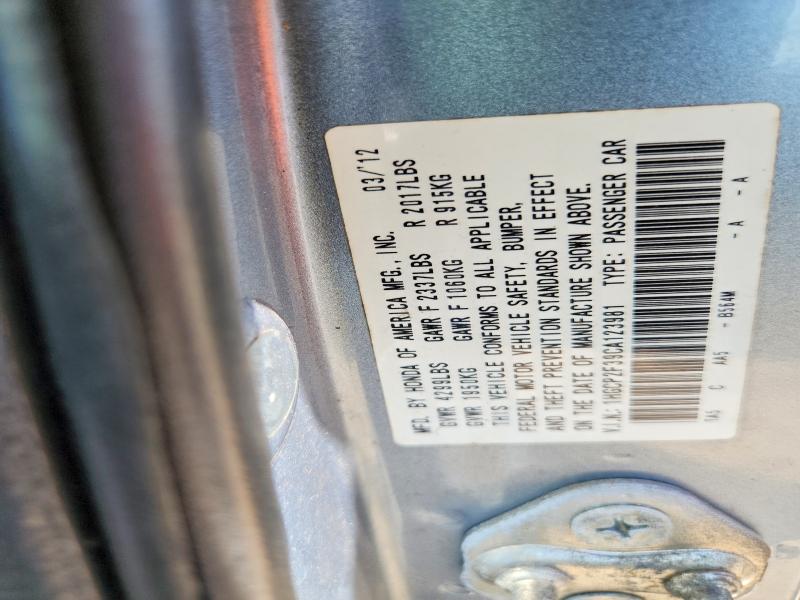 Продаж на аукціоні авто 2012 Honda Accord, vin: 1HGCP2F39CA123981, номер лоту: 51991336