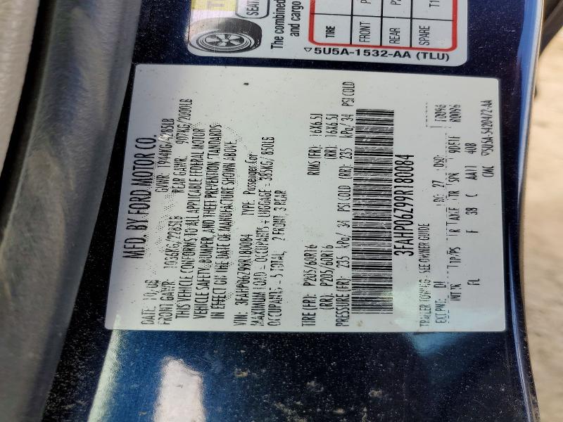 Продаж на аукціоні авто 2009 Ford Fusion, vin: 3FAHP06Z99R180084, номер лоту: 53253496