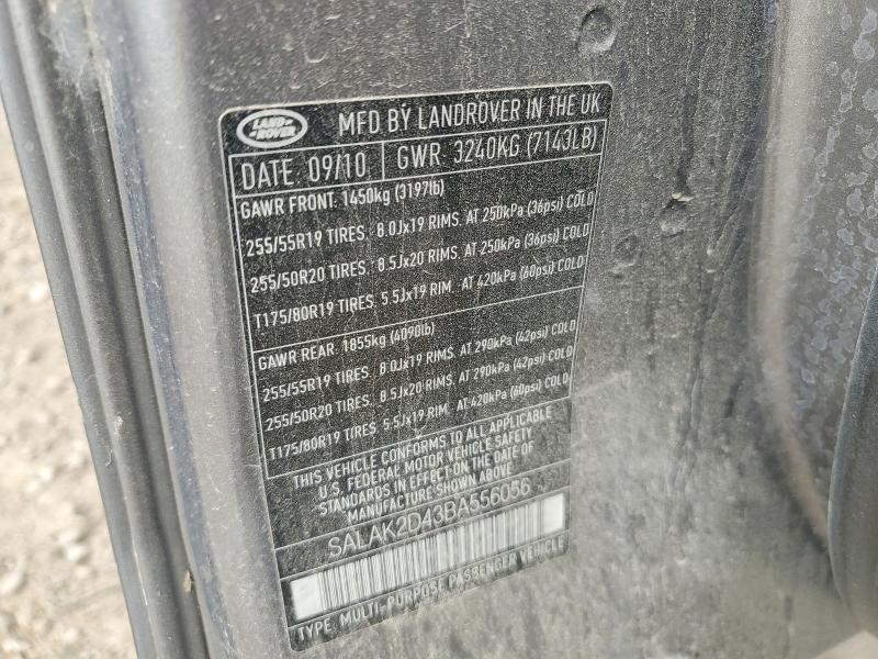 Продажа на аукционе авто 2011 Land Rover Lr4, vin: SALAK2D43BA556056, номер лота: 54781356