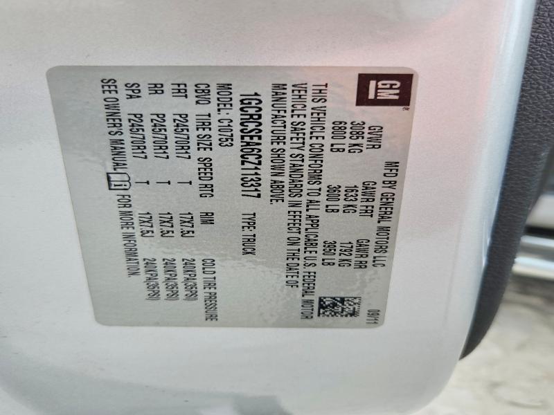 2012 Chevrolet Silverado მანქანა იყიდება აუქციონზე, vin: 1GCRCSEA6CZ113317, აუქციონის ნომერი: 52893696