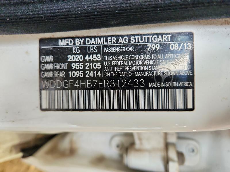 Aukcja sprzedaży 2014 Mercedes-benz C, vin: WDDGF4HB7ER312433, numer aukcji: 55014626