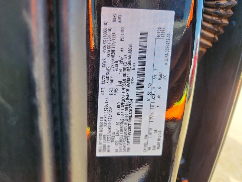 Продажа на аукционе авто 2021 Ford F250, vin: 1FT7W2BT1MEC52784, номер лота: 52239816