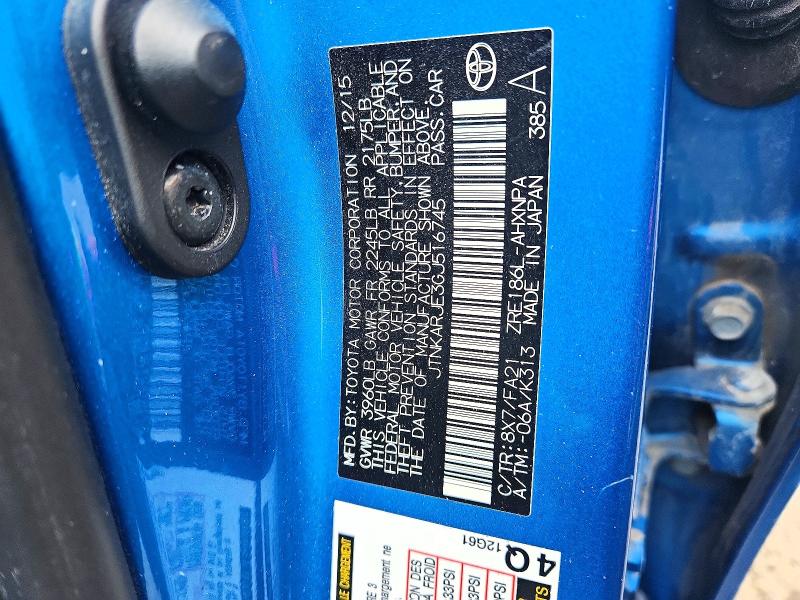 51719816 :رقم المزاد ، JTNKARJE3GJ516745 vin ، 2016 Scion Im مزاد بيع