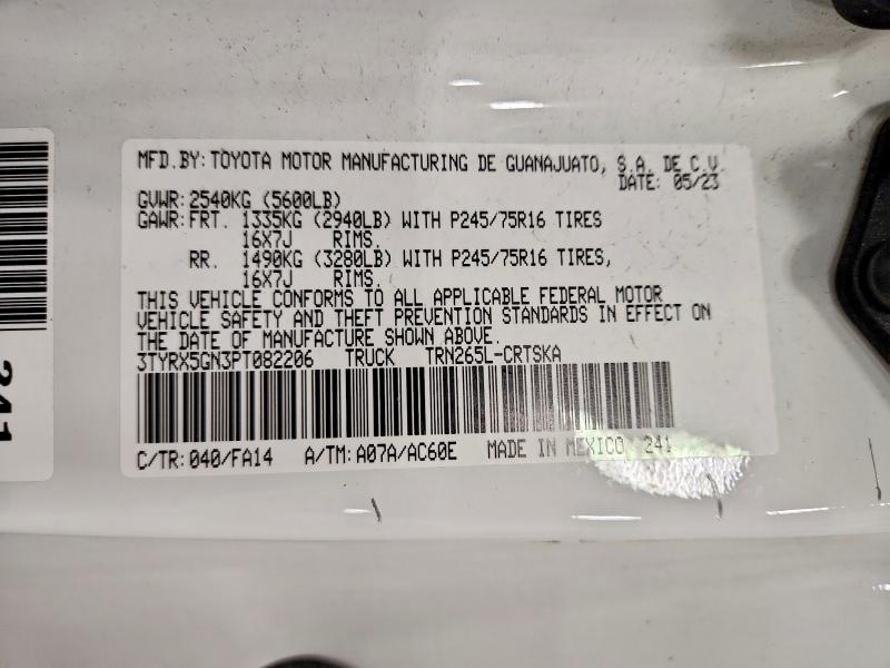 2023 Toyota Tacoma მანქანა იყიდება აუქციონზე, vin: 3TYRX5GN3PT082206, აუქციონის ნომერი: 54218126