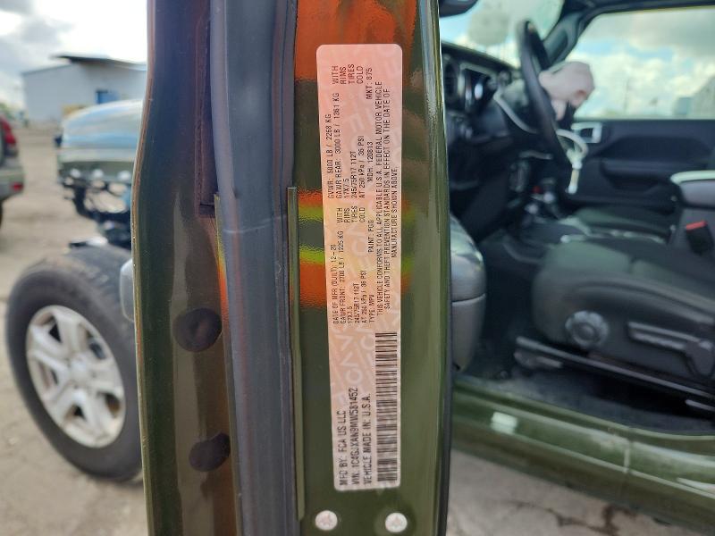 Продаж на аукціоні авто 2021 Jeep Wrangler, vin: 1C4GJXAN9MW581452, номер лоту: 51891776