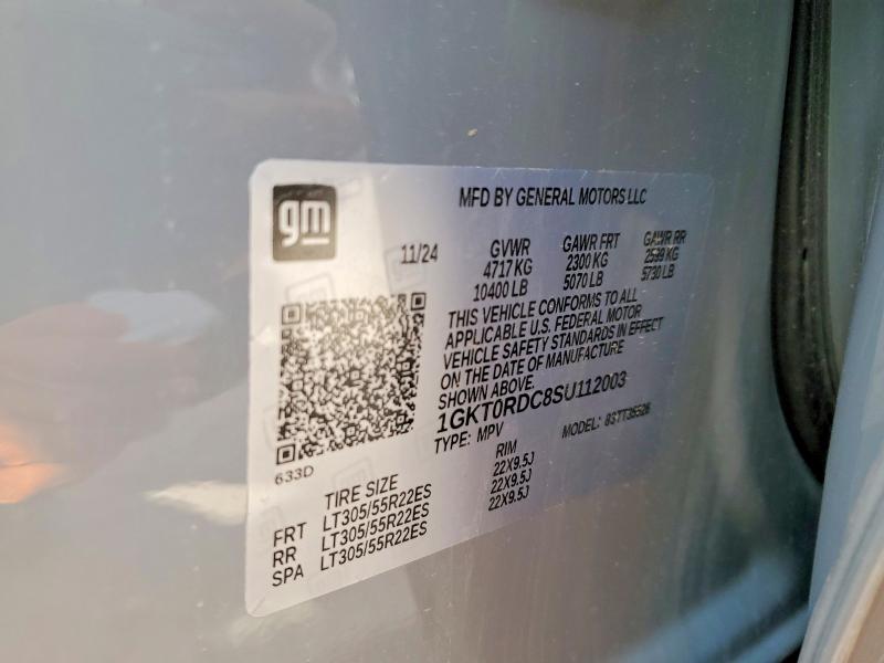 Aukcja sprzedaży 2025 Gmc Hummer Suv, vin: 1GKT0RDC8SU112003, numer aukcji: 49766506