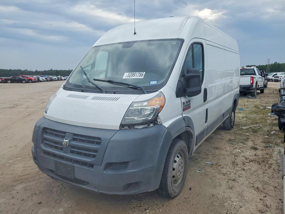 53991786 :رقم المزاد ، 3C6TRVDGXJE154870 vin ، 2018 Ram Promaster 2500 مزاد بيع