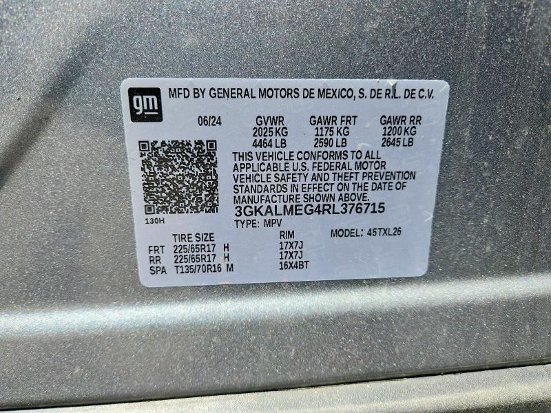 Продаж на аукціоні авто 2024 Gmc Terrain, vin: 3GKALMEG4RL376715, номер лоту: 54129606