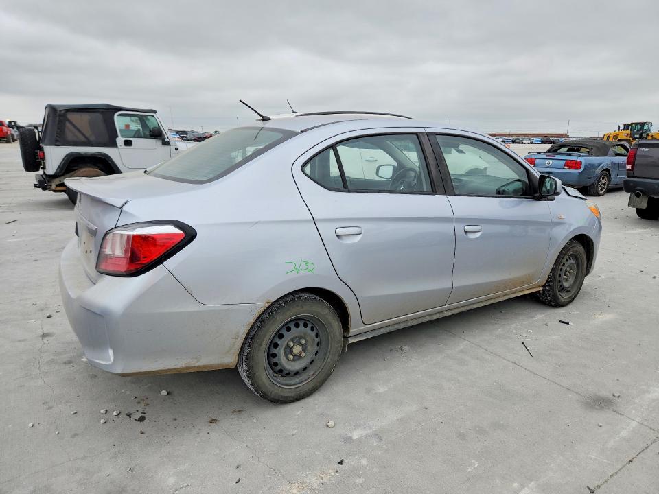 2022 Mitsubishi Mirage მანქანა იყიდება აუქციონზე, vin: ML32FUFJ7NHF02517, აუქციონის ნომერი: 53978926