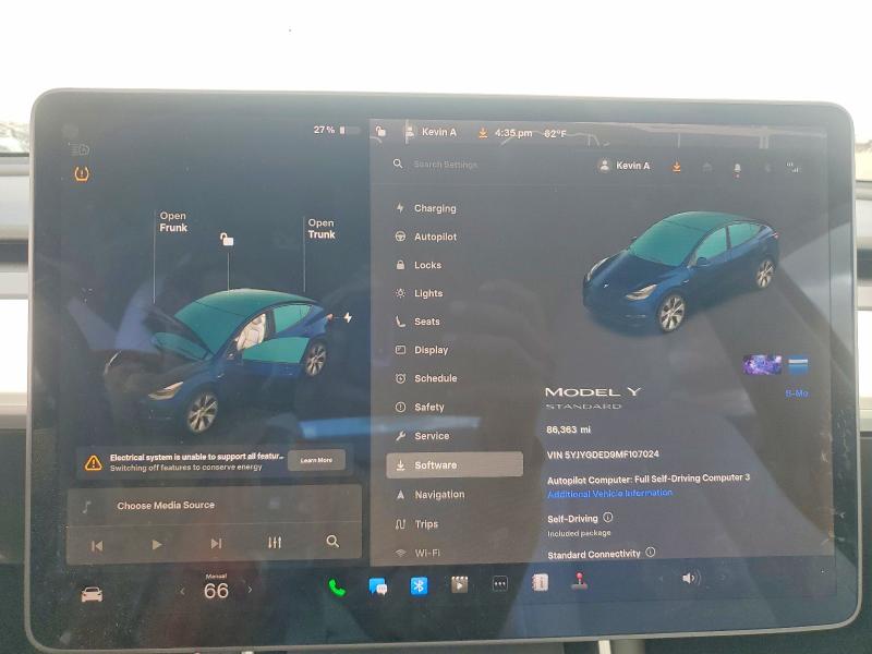 Aukcja sprzedaży 2021 Tesla Model Y, vin: 5YJYGDED9MF107024, numer aukcji: 48243466