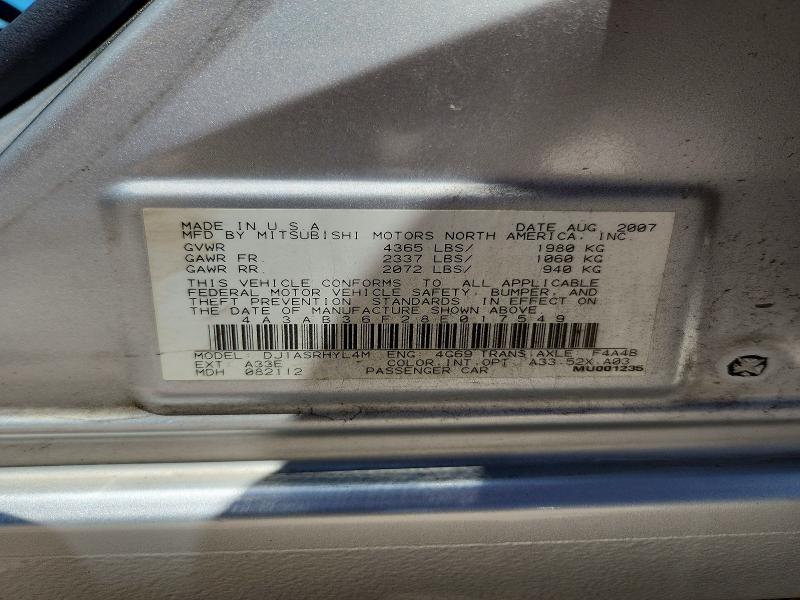 2008 Mitsubishi Galant მანქანა იყიდება აუქციონზე, vin: 4A3AB36F28E017549, აუქციონის ნომერი: 53527666