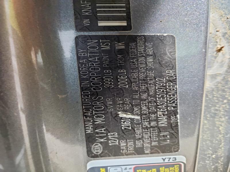 52806536 :رقم المزاد ، KNAFZ6A31E5197912 vin ، 2014 Kia Forte مزاد بيع