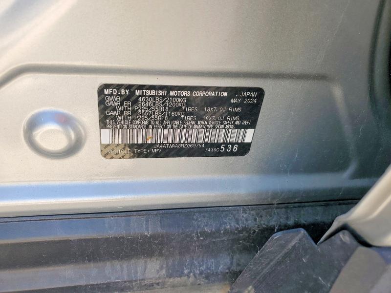Aukcja sprzedaży 2024 Mitsubishi Eclipse Cross, vin: JA4ATWAA8RZ069754, numer aukcji: 53024606