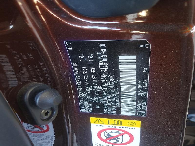 54080486 :رقم المزاد ، 2T2BZMCA7HC085345 vin ، 2017 Lexus Rx 350 مزاد بيع