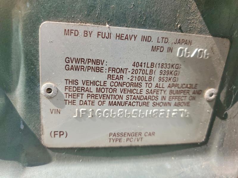 Продажа на аукционе авто 2006 Subaru Impreza, vin: JF1GG68656H821276, номер лота: 54246466