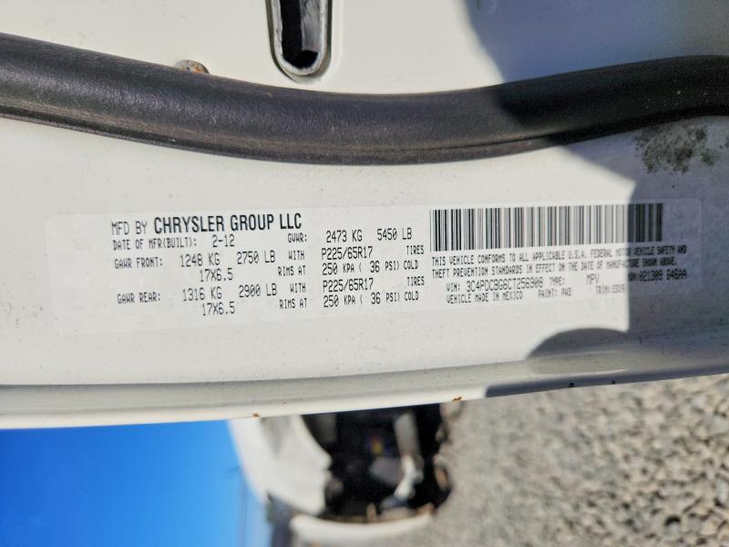 51910866 :رقم المزاد ، 3C4PDCBG6CT256908 vin ، 2012 Dodge Journey مزاد بيع