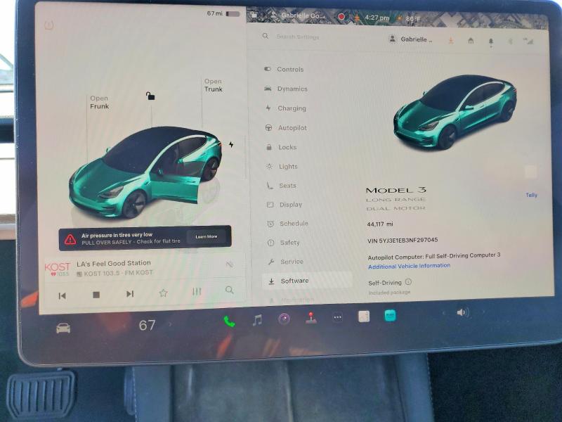 Aukcja sprzedaży 2022 Tesla Model 3, vin: 5YJ3E1EB3NF297045, numer aukcji: 52915196