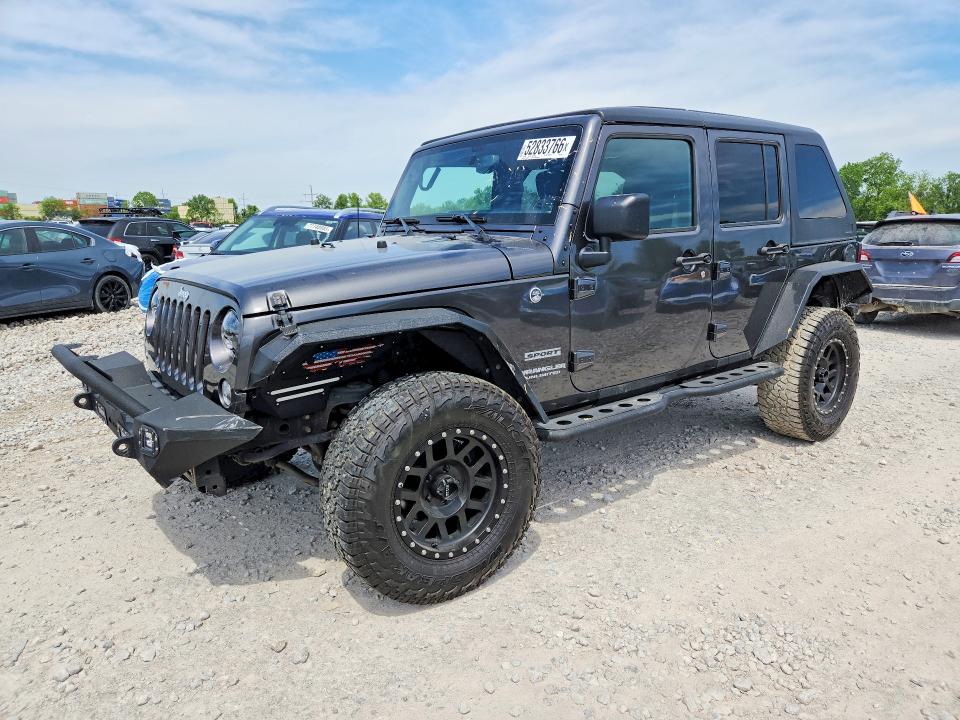 2017 Jeep Wrangler Unlimited მანქანა იყიდება აუქციონზე, vin: 1C4BJWDG8HL730717, აუქციონის ნომერი: 52833766