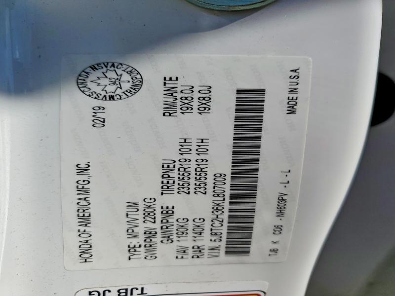 Aukcja sprzedaży 2019 Acura Rdx, vin: 5J8TC2H36KL807009, numer aukcji: 54406606