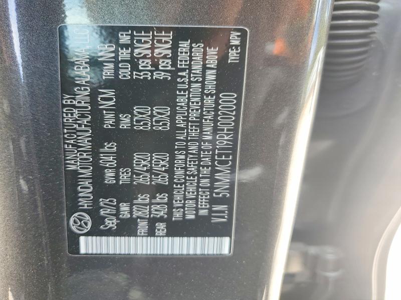 51173286 :رقم المزاد ، 5NMMCET19RH002000 vin ، 2024 Genesis Electrified Gv70 مزاد بيع