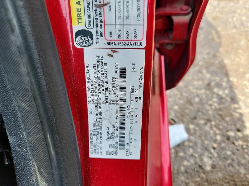 Продажа на аукционе авто 2011 Ford Fiesta, vin: 3FADP4FJ6BM156814, номер лота: 55330886