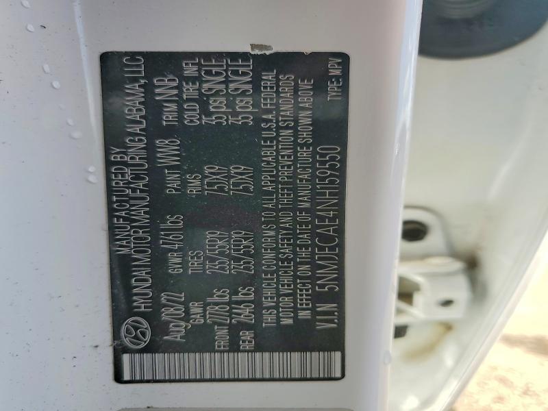 Продаж на аукціоні авто 2022 Hyundai Tucson, vin: 5NMJECAE4NH159550, номер лоту: 52567876