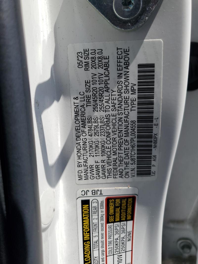 Продаж на аукціоні авто 2023 Acura Rdx, vin: 5J8TC1H67PL004558, номер лоту: 53905286