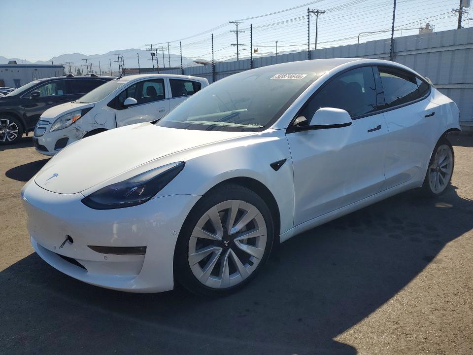Продажа на аукционе авто 2021 Tesla Model 3, vin: 5YJ3E1EB9MF015487, номер лота: 52874646